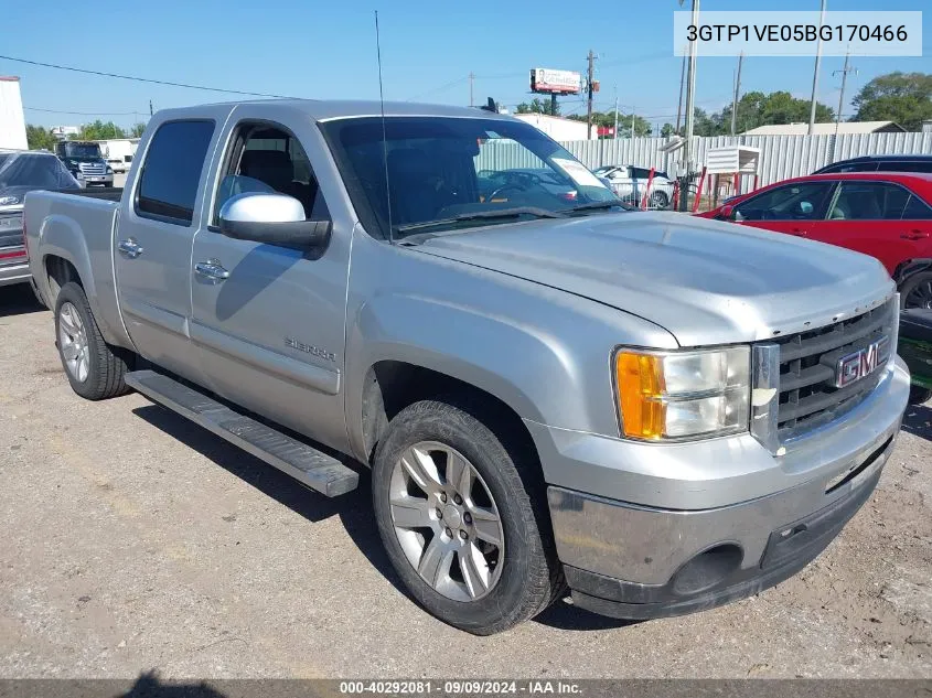 2011 GMC Sierra 1500 Sle VIN: 3GTP1VE05BG170466 Lot: 40292081