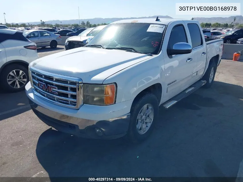 2011 GMC Sierra 1500 Sle VIN: 3GTP1VE00BG168978 Lot: 40297314