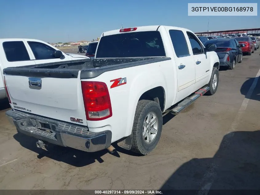 2011 GMC Sierra 1500 Sle VIN: 3GTP1VE00BG168978 Lot: 40297314