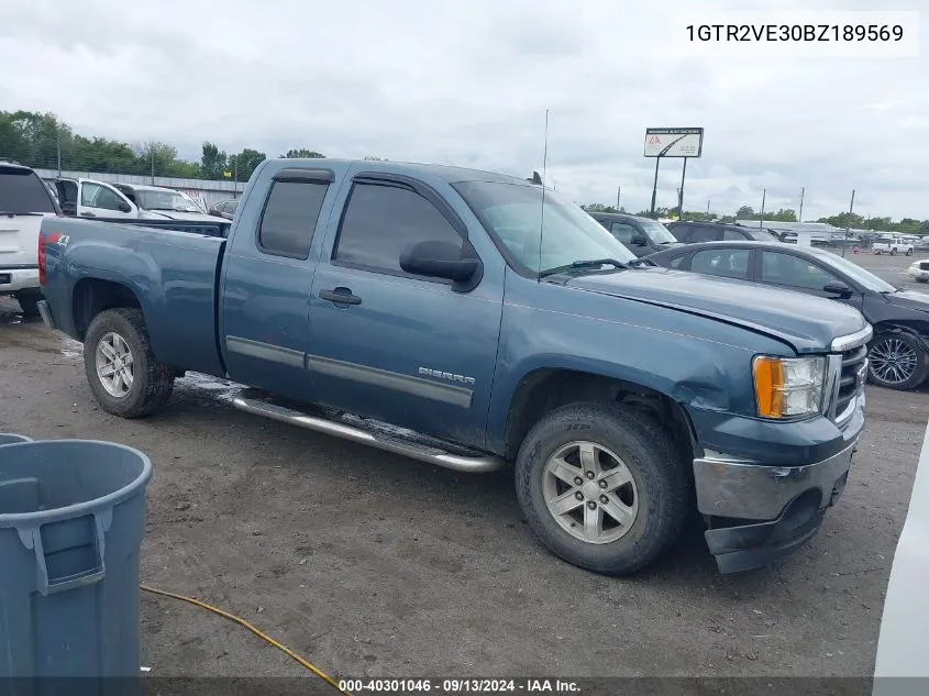 1GTR2VE30BZ189569 2011 GMC Sierra 1500 K1500 Sle