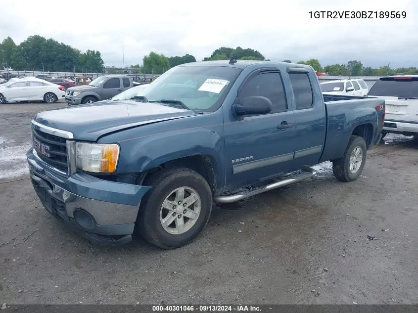 1GTR2VE30BZ189569 2011 GMC Sierra 1500 K1500 Sle