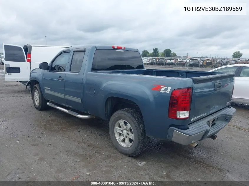 1GTR2VE30BZ189569 2011 GMC Sierra 1500 K1500 Sle