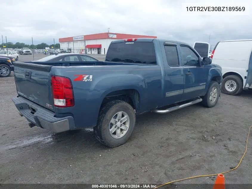 2011 GMC Sierra 1500 K1500 Sle VIN: 1GTR2VE30BZ189569 Lot: 40301046