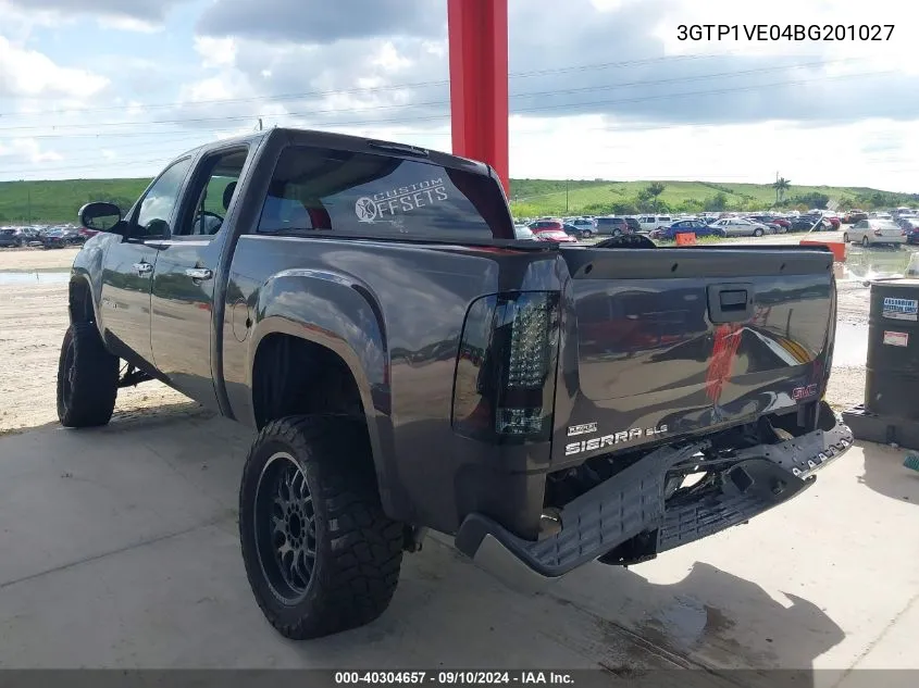 2011 GMC Sierra 1500 Sle VIN: 3GTP1VE04BG201027 Lot: 40304657