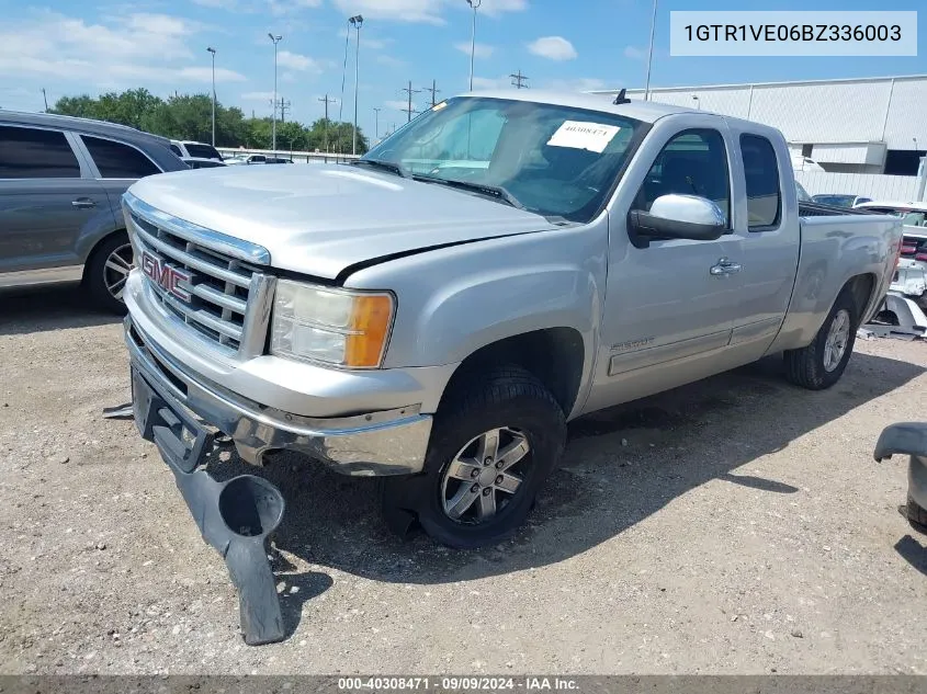 2011 GMC Sierra 1500 Sle VIN: 1GTR1VE06BZ336003 Lot: 40308471