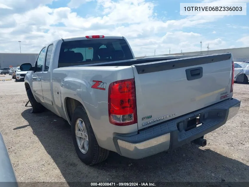 2011 GMC Sierra 1500 Sle VIN: 1GTR1VE06BZ336003 Lot: 40308471