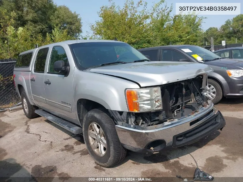 2011 GMC Sierra 1500 Sle VIN: 3GTP2VE34BG358497 Lot: 40311681