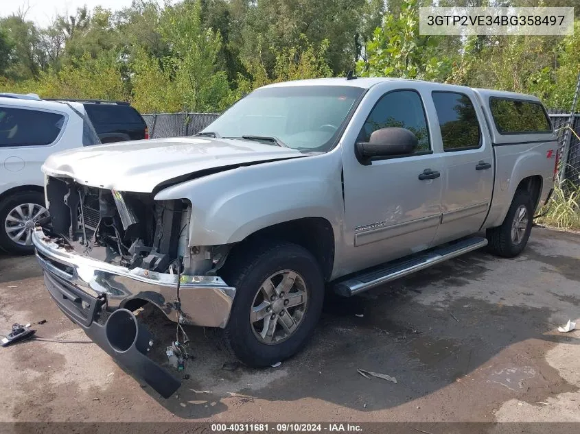 3GTP2VE34BG358497 2011 GMC Sierra 1500 Sle