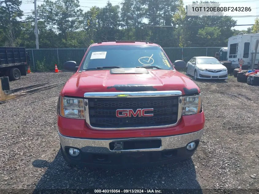 1GT120E80BF243286 2011 GMC Sierra K2500 Sle