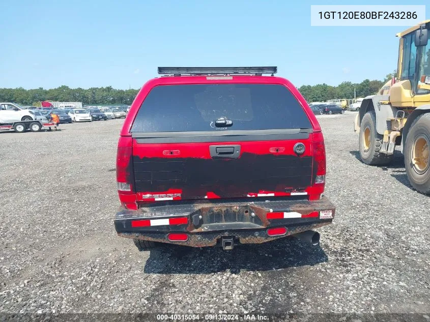 2011 GMC Sierra K2500 Sle VIN: 1GT120E80BF243286 Lot: 40315054