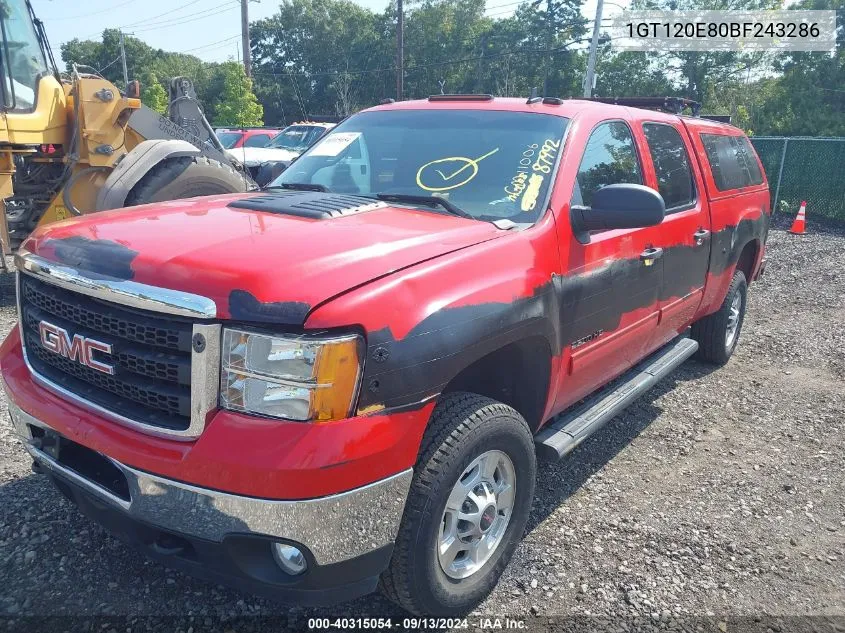 1GT120E80BF243286 2011 GMC Sierra K2500 Sle