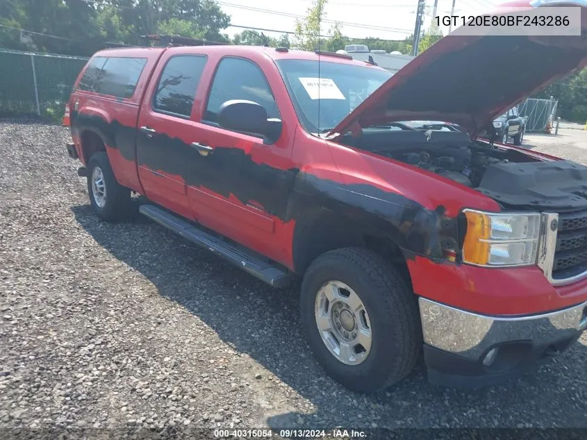 2011 GMC Sierra K2500 Sle VIN: 1GT120E80BF243286 Lot: 40315054