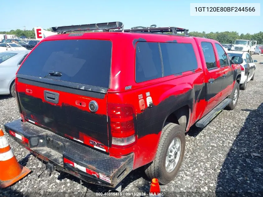 2011 GMC Sierra K2500 Sle VIN: 1GT120E80BF244566 Lot: 40315475