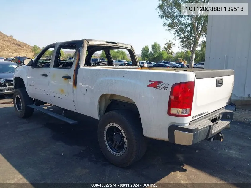 1GT120C88BF139518 2011 GMC Sierra 2500Hd Sle