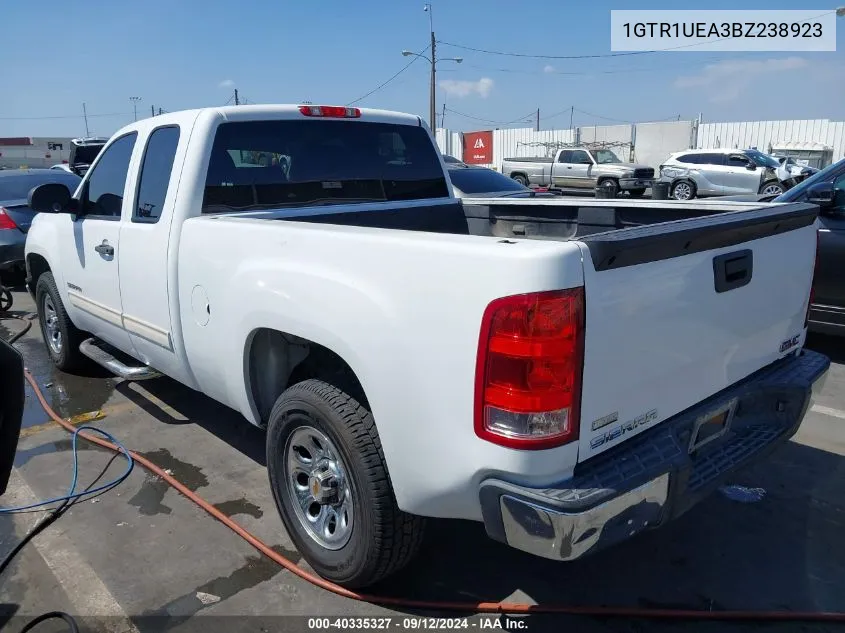 1GTR1UEA3BZ238923 2011 GMC Sierra 1500 Sl