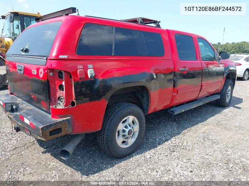 2011 GMC Sierra 2500Hd Sle VIN: 1GT120E86BF244572 Lot: 40335459