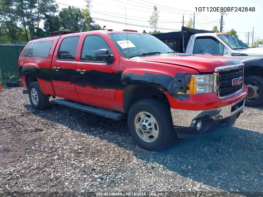 2011 GMC Sierra 2500Hd Sle VIN: 1GT120E80BF242848 Lot: 40335484