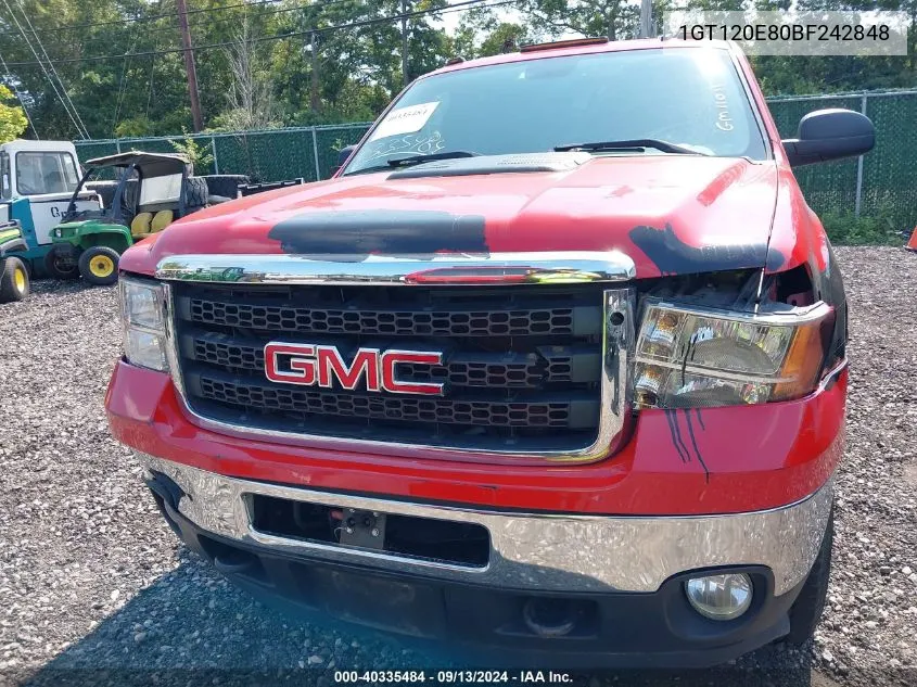 1GT120E80BF242848 2011 GMC Sierra 2500Hd Sle