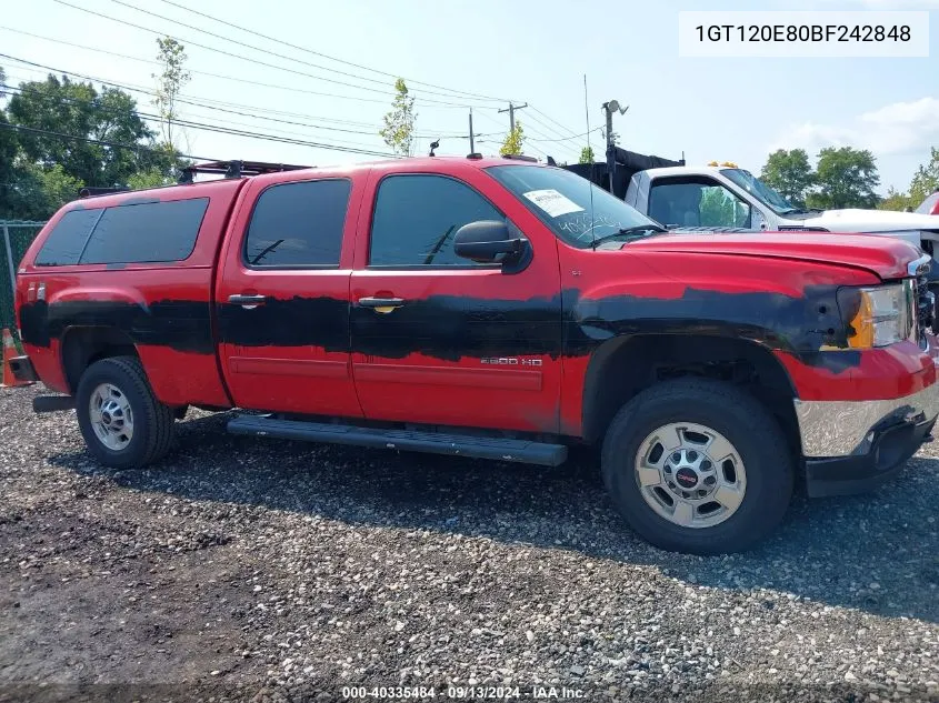 2011 GMC Sierra 2500Hd Sle VIN: 1GT120E80BF242848 Lot: 40335484