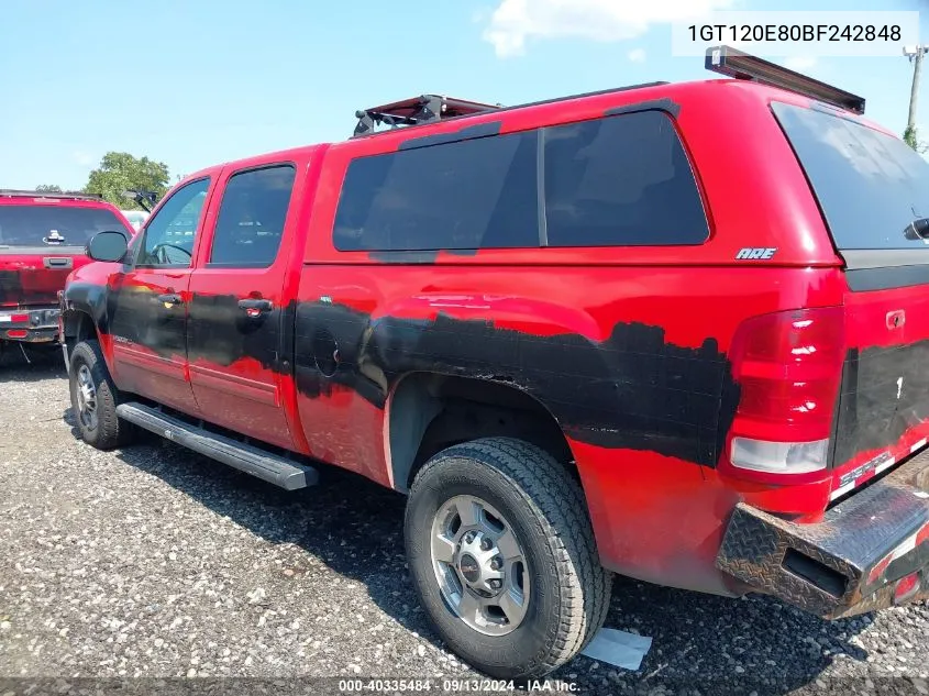 2011 GMC Sierra 2500Hd Sle VIN: 1GT120E80BF242848 Lot: 40335484