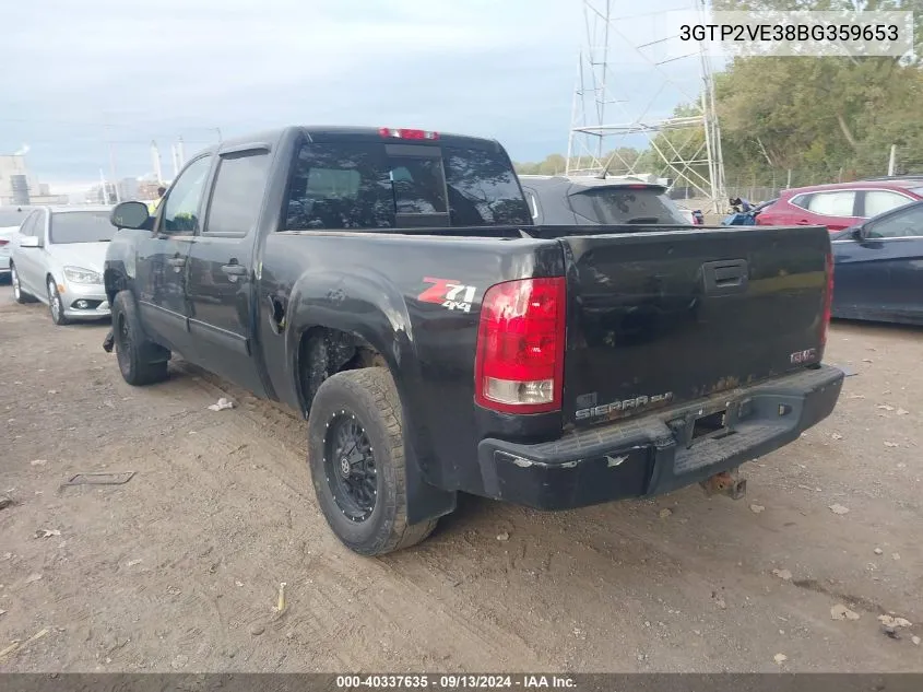 3GTP2VE38BG359653 2011 GMC Sierra K1500 Sle