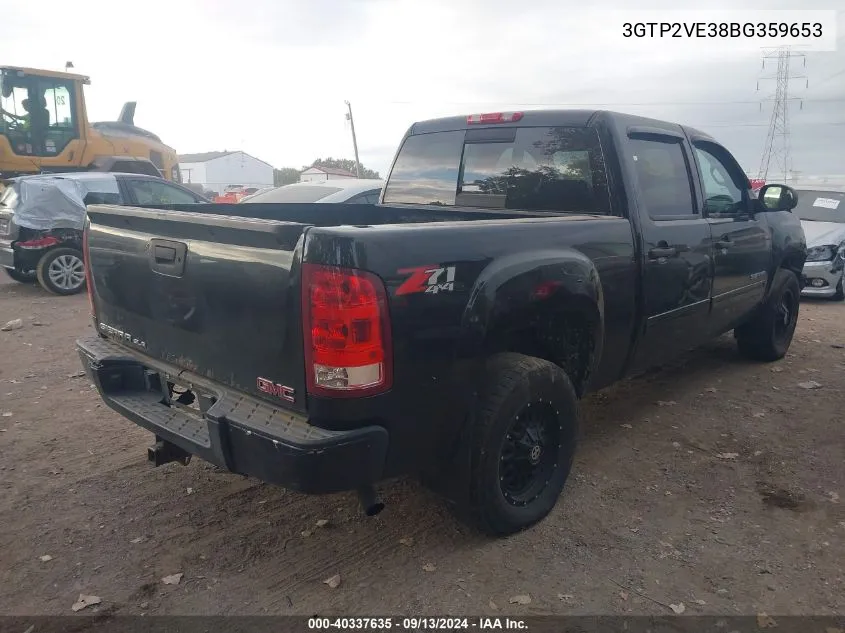 3GTP2VE38BG359653 2011 GMC Sierra K1500 Sle