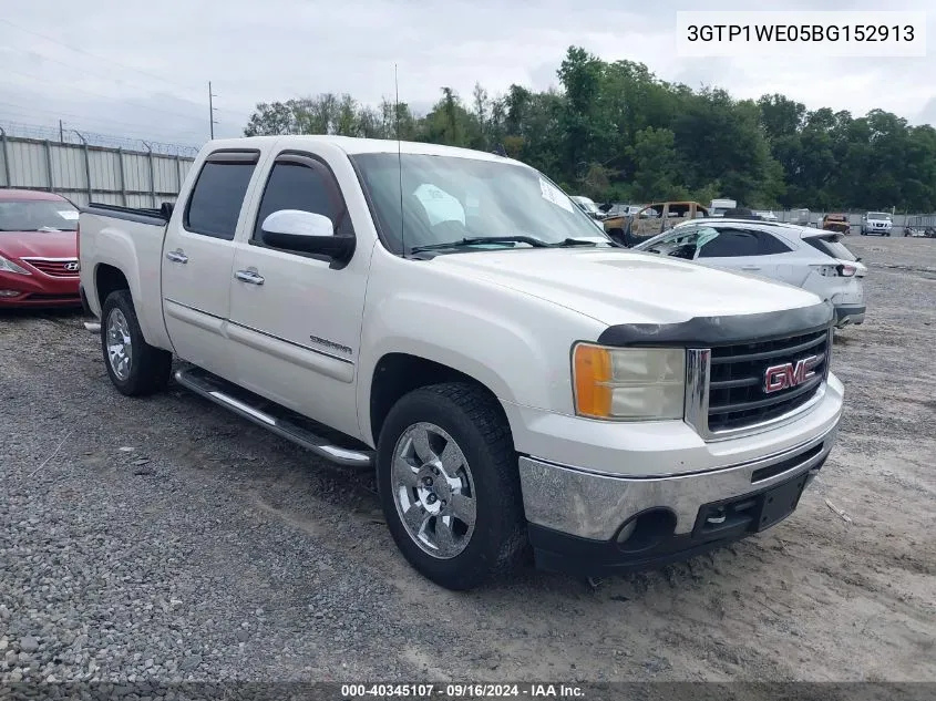 2011 GMC Sierra 1500 C1500 Slt VIN: 3GTP1WE05BG152913 Lot: 40345107