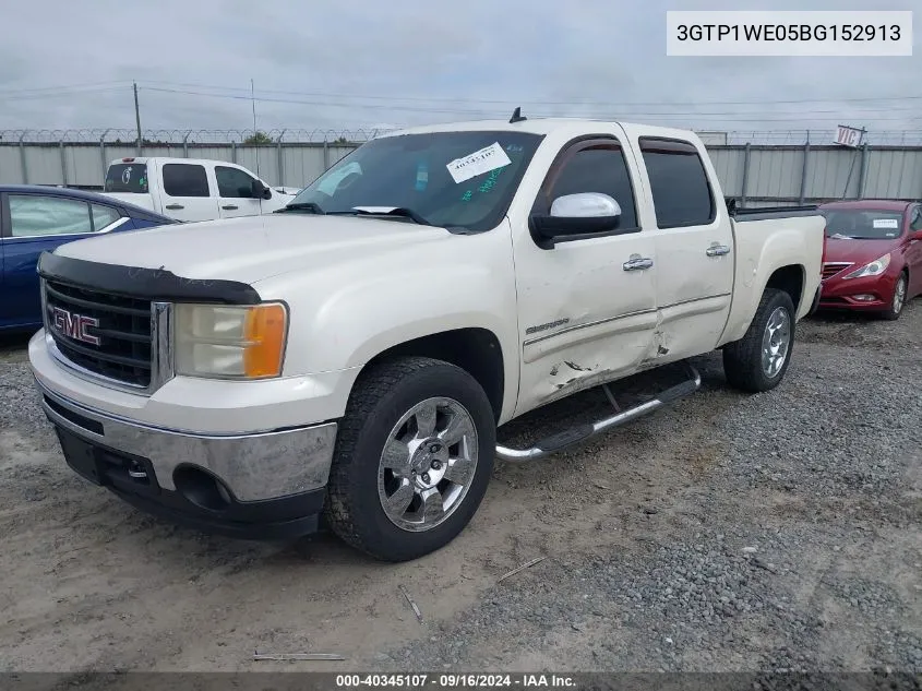 2011 GMC Sierra 1500 C1500 Slt VIN: 3GTP1WE05BG152913 Lot: 40345107