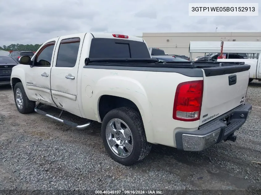 2011 GMC Sierra 1500 C1500 Slt VIN: 3GTP1WE05BG152913 Lot: 40345107