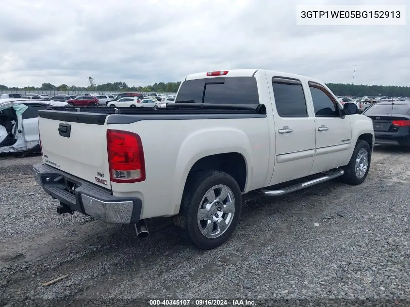 2011 GMC Sierra 1500 C1500 Slt VIN: 3GTP1WE05BG152913 Lot: 40345107