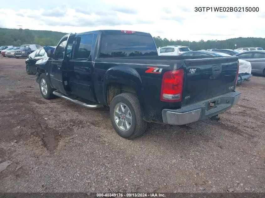 2011 GMC Sierra 1500 Slt VIN: 3GTP1WE02BG215000 Lot: 40349176