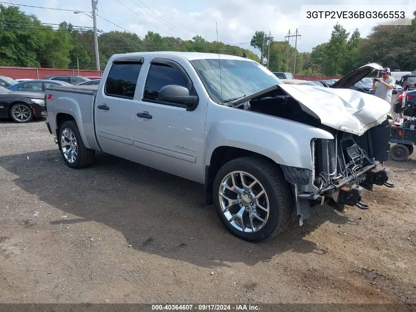 2011 GMC Sierra 1500 Sle VIN: 3GTP2VE36BG366553 Lot: 40364607