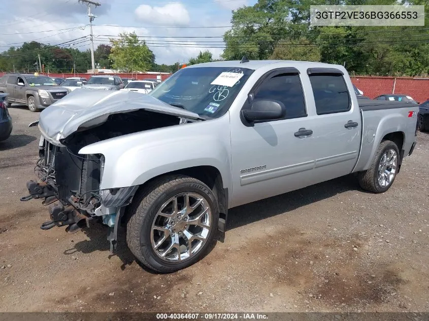 3GTP2VE36BG366553 2011 GMC Sierra 1500 Sle