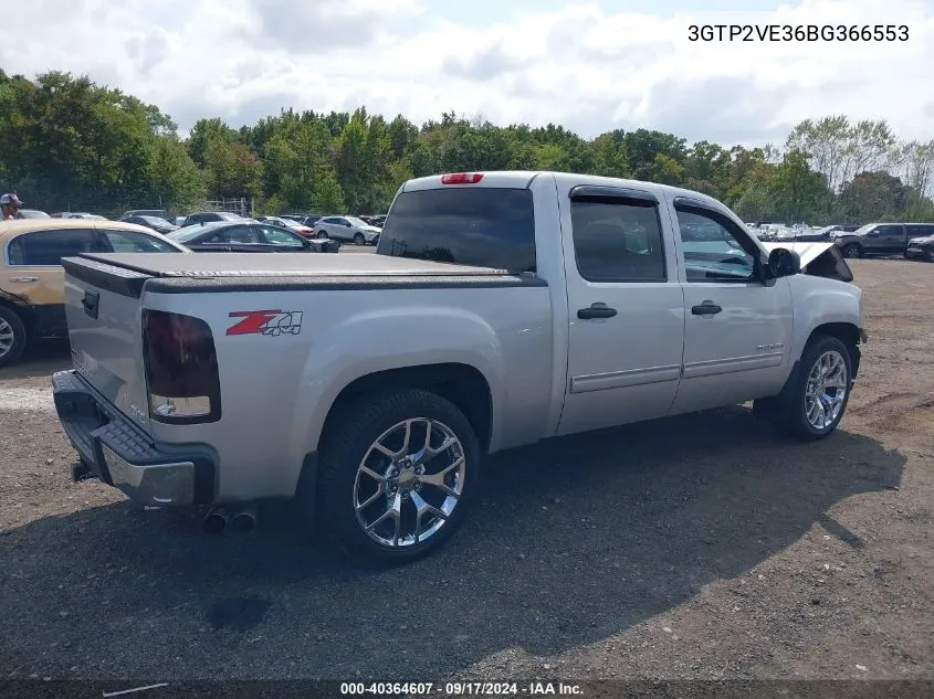 2011 GMC Sierra 1500 Sle VIN: 3GTP2VE36BG366553 Lot: 40364607