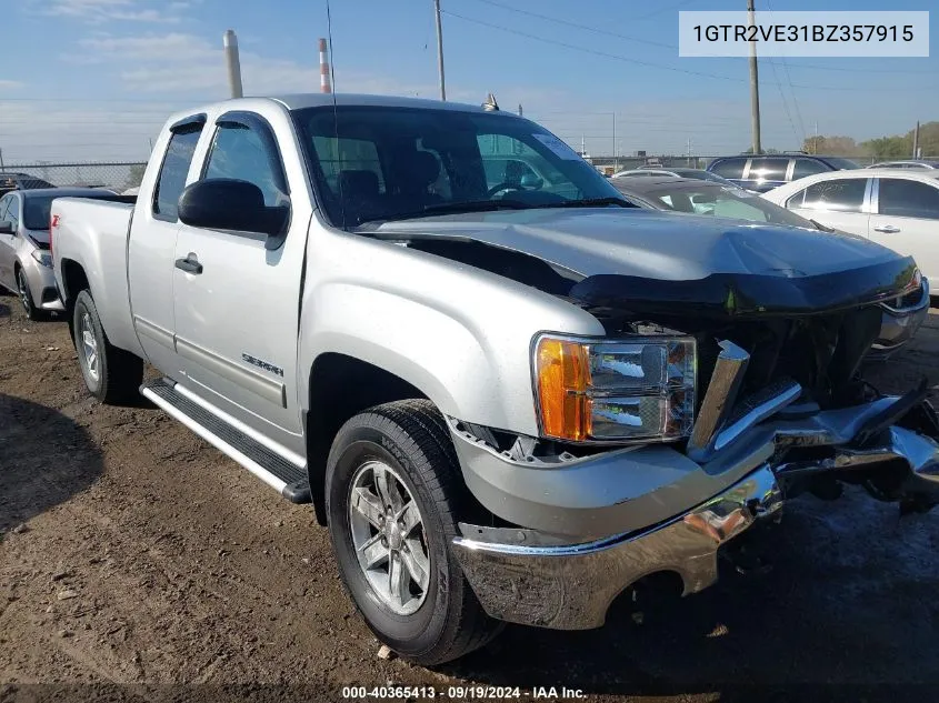 2011 GMC Sierra 1500 Sle VIN: 1GTR2VE31BZ357915 Lot: 40365413