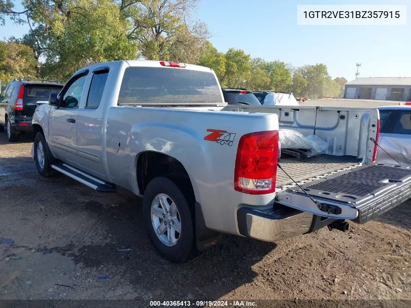 2011 GMC Sierra 1500 Sle VIN: 1GTR2VE31BZ357915 Lot: 40365413