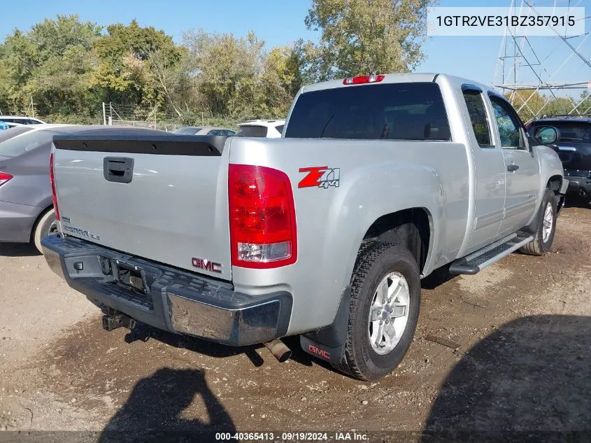 2011 GMC Sierra 1500 Sle VIN: 1GTR2VE31BZ357915 Lot: 40365413