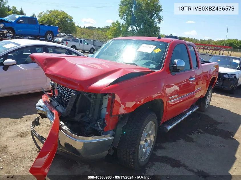 2011 GMC Sierra 1500 Sle VIN: 1GTR1VE0XBZ436573 Lot: 40368963