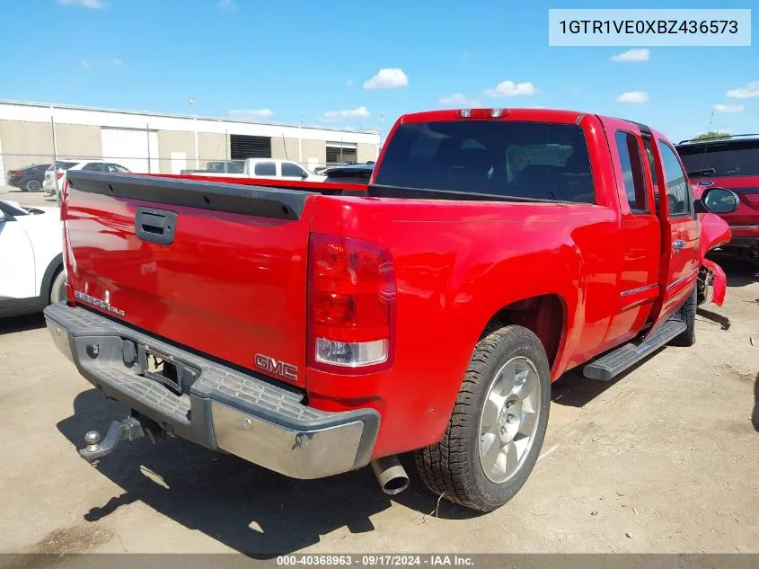 2011 GMC Sierra 1500 Sle VIN: 1GTR1VE0XBZ436573 Lot: 40368963