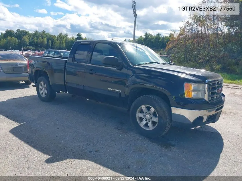 2011 GMC Sierra 1500 Sle VIN: 1GTR2VE3XBZ177560 Lot: 40408921