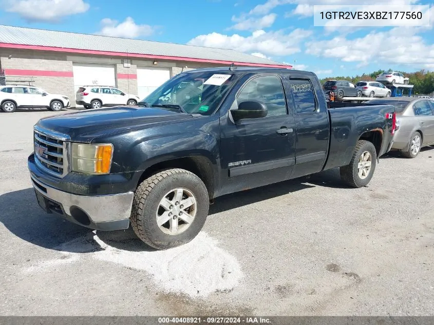 2011 GMC Sierra 1500 Sle VIN: 1GTR2VE3XBZ177560 Lot: 40408921