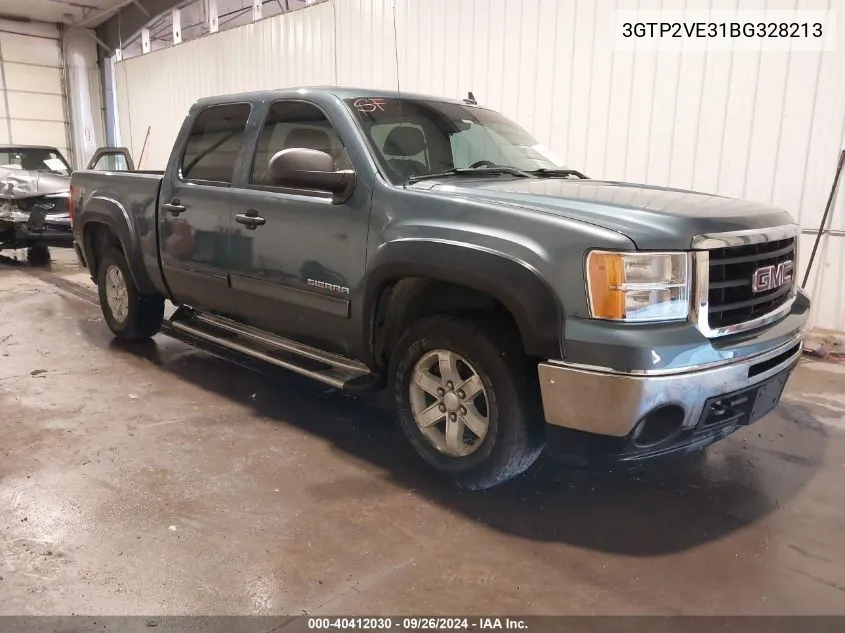 2011 GMC Sierra 1500 Sle VIN: 3GTP2VE31BG328213 Lot: 40412030