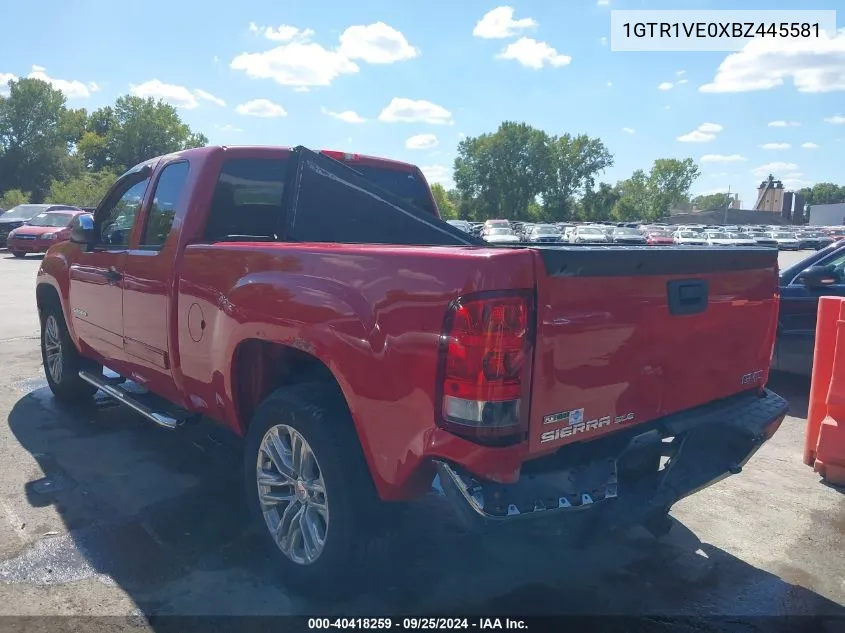 2011 GMC Sierra 1500 Sle VIN: 1GTR1VE0XBZ445581 Lot: 40418259