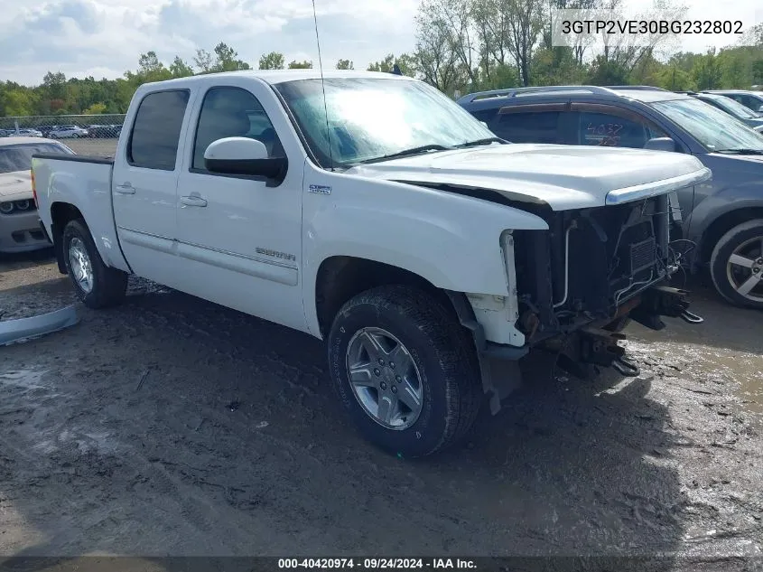 2011 GMC Sierra 1500 Sle VIN: 3GTP2VE30BG232802 Lot: 40420974