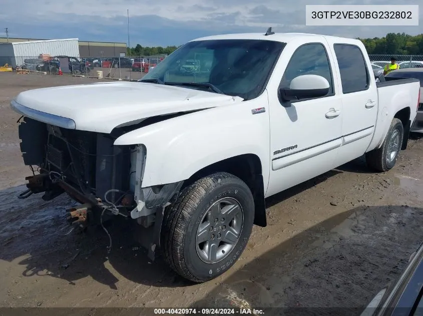 2011 GMC Sierra 1500 Sle VIN: 3GTP2VE30BG232802 Lot: 40420974