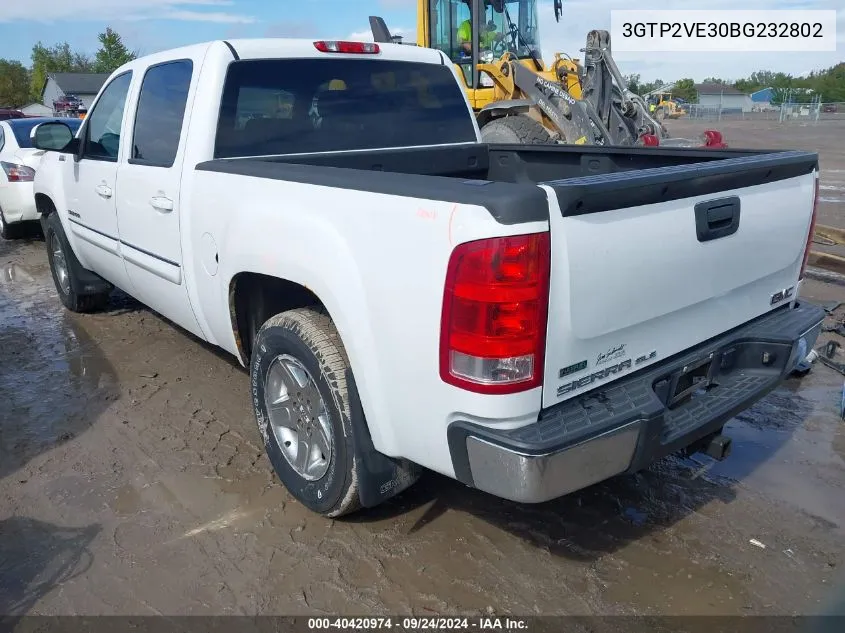 2011 GMC Sierra 1500 Sle VIN: 3GTP2VE30BG232802 Lot: 40420974