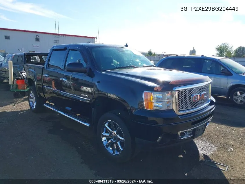 2011 GMC Sierra 1500 Denali VIN: 3GTP2XE29BG204449 Lot: 40431319