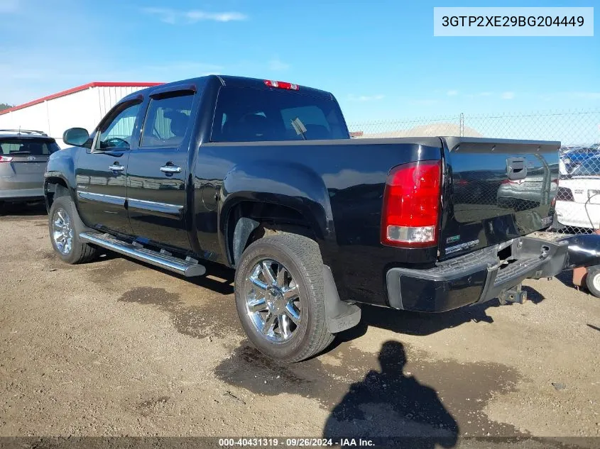 2011 GMC Sierra 1500 Denali VIN: 3GTP2XE29BG204449 Lot: 40431319