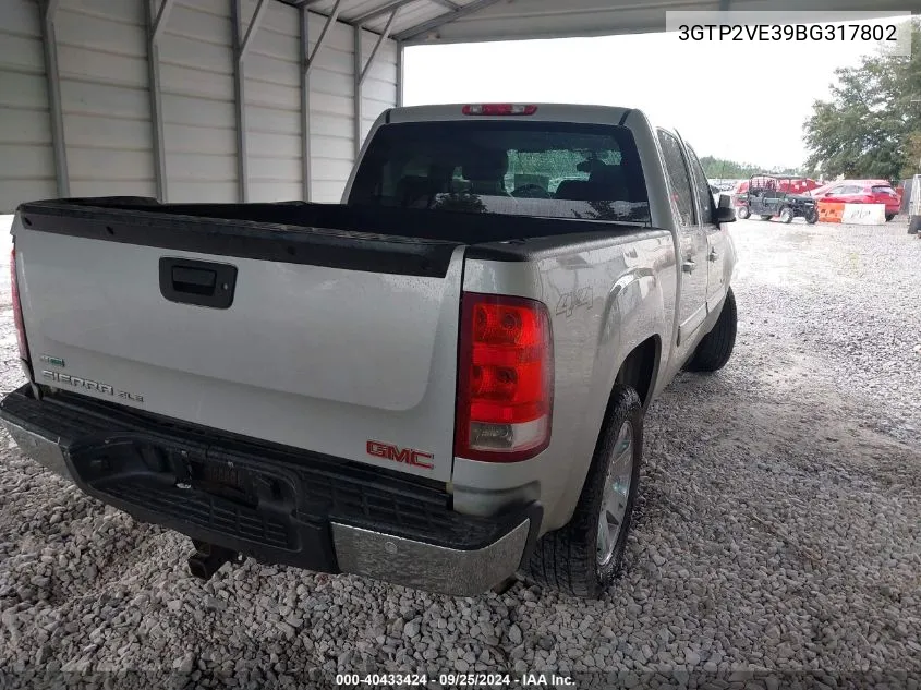 3GTP2VE39BG317802 2011 GMC Sierra 1500 Sle