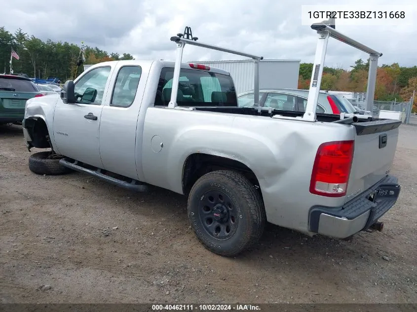 2011 GMC Sierra 1500 Work Truck VIN: 1GTR2TE33BZ131668 Lot: 40462111